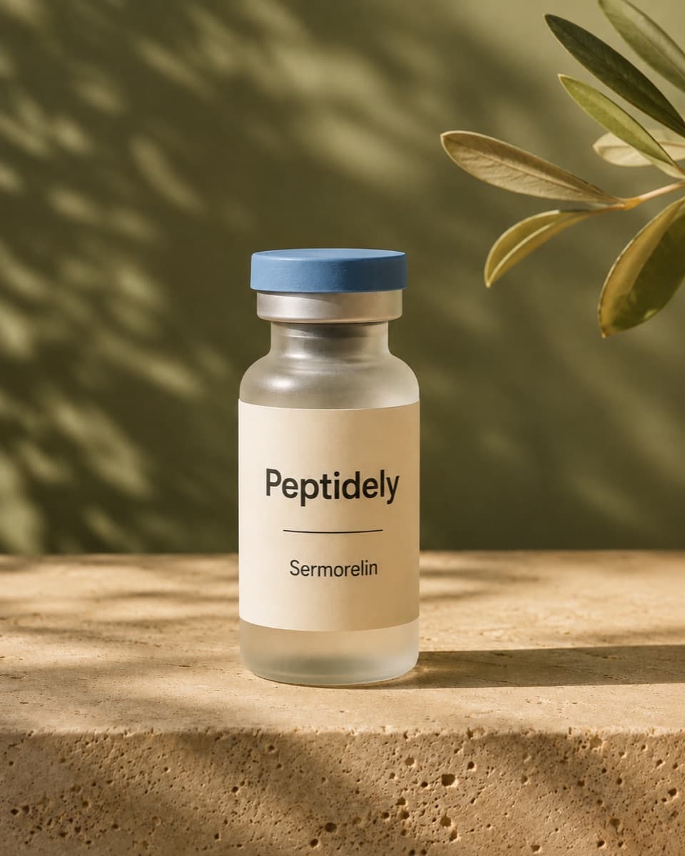 Peptidely Sermorelin vial