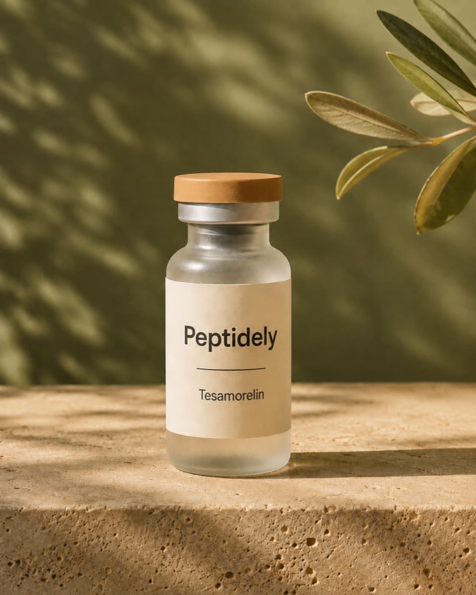 Peptidely Tesamorelin vial